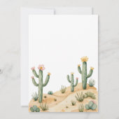 Cowboy op paard 4e verjaardagsfeestje kaart (Achterkant)