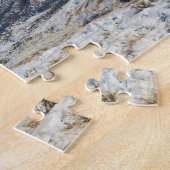 Cowboy op paarden met lederen kapjes legpuzzel (Zijkant)