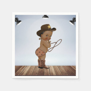 Cowboy op weg naar Baby shower Napkins Servet