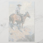 Cowboy op zijn paard briefpapier (Voorkant)