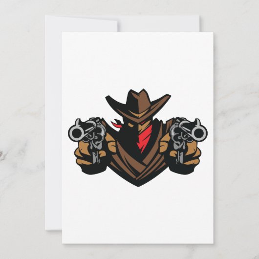 Cowboy Outlaw Kaart (Voorkant)