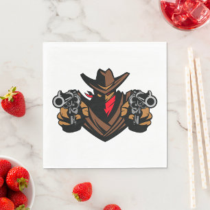 Cowboy Outlaw Napkins Servet