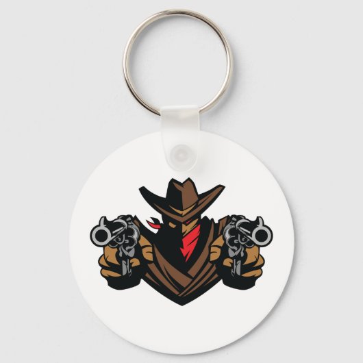 Cowboy Outlaw Sleutelhanger (Voorkant)