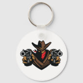 Cowboy Outlaw Sleutelhanger (Achterkant)