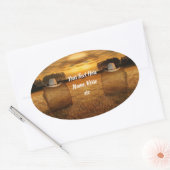 Cowboy Ovale Sticker (Envelop)