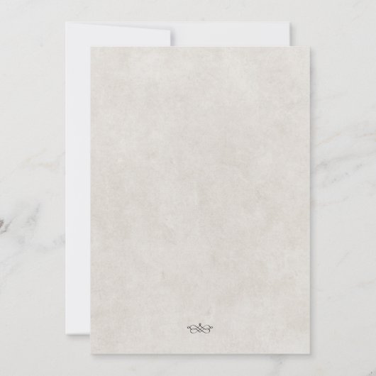 Cowboy paard bruiloft uitnodiging (Achterkant)