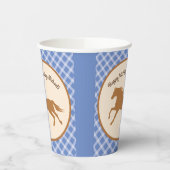 Cowboy Paard Pony Schattigee Kinder 1e Verjaardags Papieren Bekers (Links)