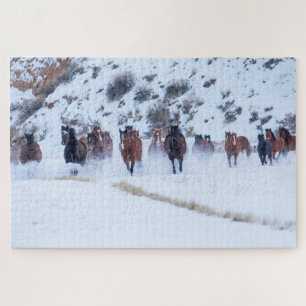 Cowboy paard rijden Hideout Ranch Shell, Wyoming Legpuzzel