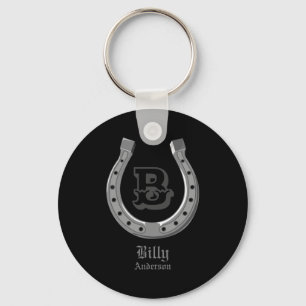 Cowboy Paard Scute Ss Schattig Ss Persoonlijk Mono Sleutelhanger