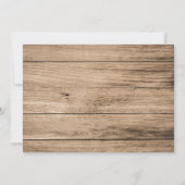 Cowboy, Paard Verjaardag Uitnodiging met Foto (Achterkant)