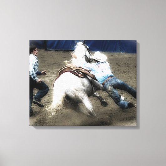*~* Cowboy Paard Western Rodeo  AR22 Canvas Afdruk (Voorkant)