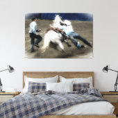 *~* Cowboy Paard Western Rodeo  AR22 Canvas Afdruk (Insitu (Slaapkamer))