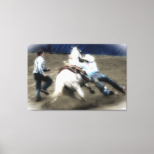 *~* Cowboy Paard Western Rodeo  AR22 Canvas Afdruk (Voorkant)