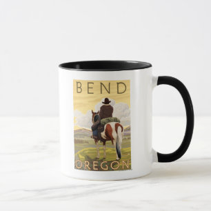 Cowboy & paarden - Bend, Oregon Mok