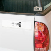 Cowboy: Paarden: Hoefafdrukken: Potloodtekening Bumpersticker (Op Truck)