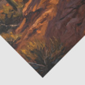 Cowboy Painted Desert Western Decoupage Tissuepapier (Detail)