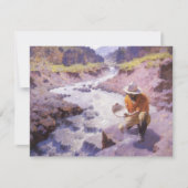  cowboy, Panning Gold, Wyoming van Leigh (Voorkant)