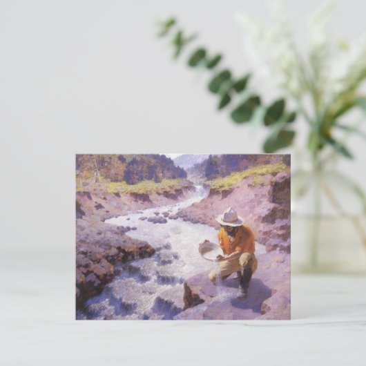  cowboy, Panning Gold, Wyoming van Leigh (Staand voorkant)