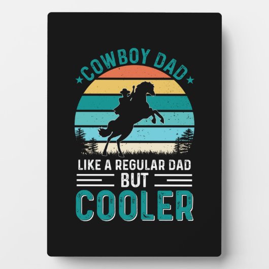 Cowboy papa fotoplaat (voorkant)