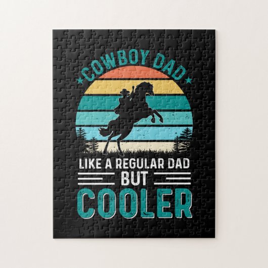 Cowboy papa legpuzzel (Verticaal)