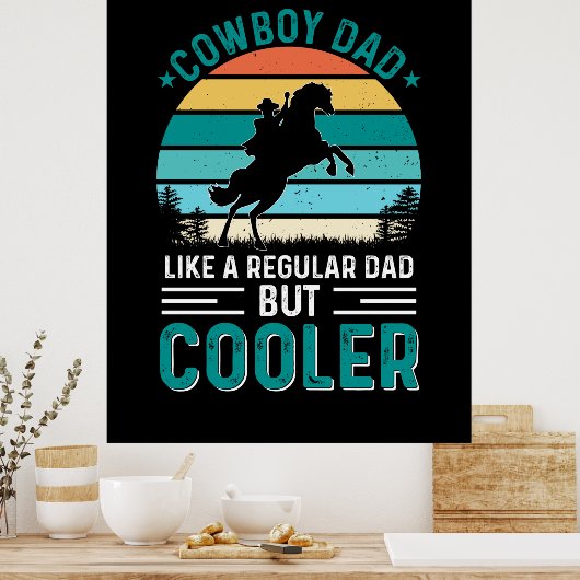 Cowboy papa poster (Keuken)
