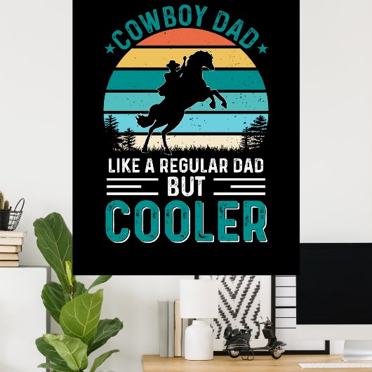 Cowboy papa poster (Thuiskantoor)