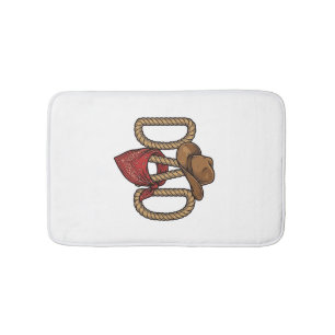 Cowboy Papa Touw Hoed Bandana Vintage Gravure Desi Badmat