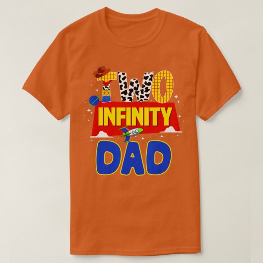 Cowboy papa twee oneindigheid en verder dan de dag t-shirt (Design voorkant)