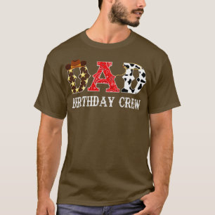 Cowboy papa Verjaardagsploeg Western Rodeo Thema G T-shirt