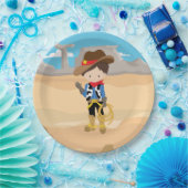 Cowboy Papieren Bordje (Feest)
