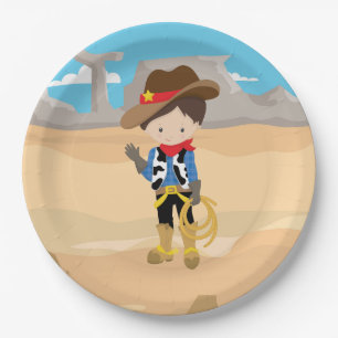 Cowboy Papieren Bordje