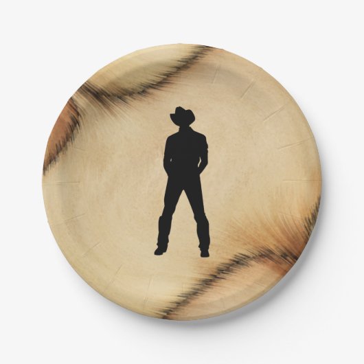 Cowboy Papieren Bordje (Voorkant)