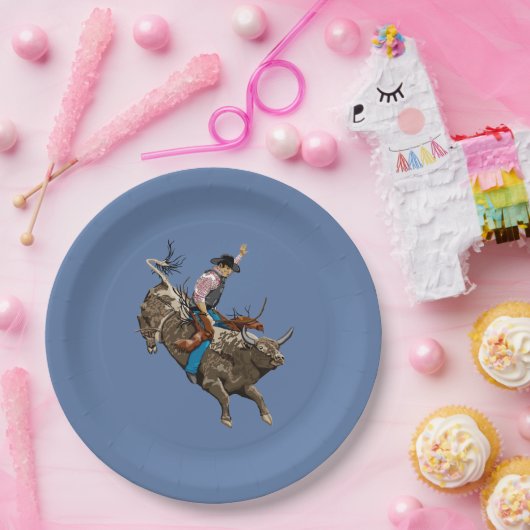 Cowboy Papieren Bordje (Feest)