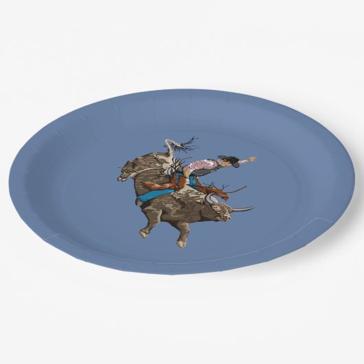 Cowboy Papieren Bordje (Gekanteld)