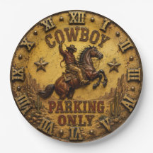 Cowboy Parking Only Rustic Western Horse Ranch 