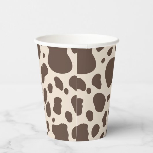 Cowboy Party Cups | Afdrukpapierbekertjes van Koe Papieren Bekers (Rechts)