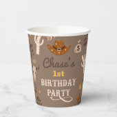 Cowboy Party Cups | Westerne kopjes Papieren Bekers (Links)