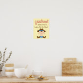 Cowboy Party Decor - Birthday Welcome Sign. Poster (Keuken)