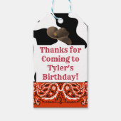 Cowboy Party Favor Label Cadeaulabel (Voorkant)
