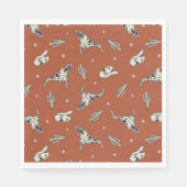 Cowboy Party Napkins | Westerne partij Napkins Servet (Voorkant)