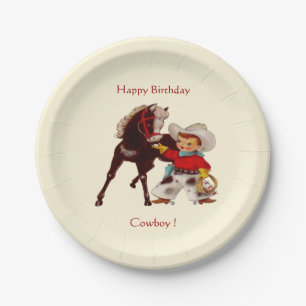 Cowboy Party Papieren Bordje