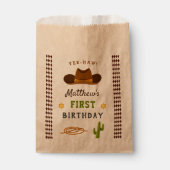 Cowboy Party Saloon Wild West Western Boy Birthday Bedankzakje (Voorkant)