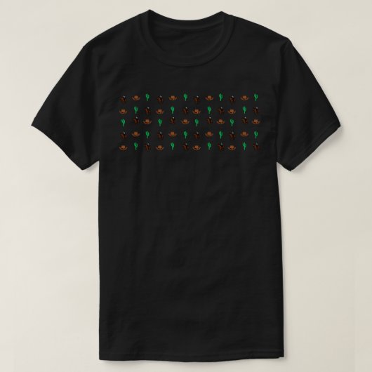 Cowboy Pattern T-shirt (Design voorkant)