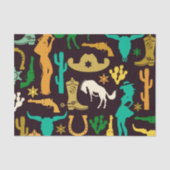 Cowboy Pattern Tissuepapier (Voorkant)