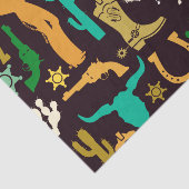 Cowboy Pattern Tissuepapier (Detail)