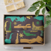 Cowboy Pattern Tissuepapier (Geschenk)