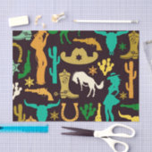 Cowboy Pattern Tissuepapier (Craft)