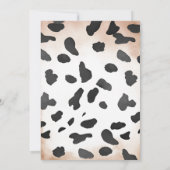 Cowboy Pattern Wild West Baby shower Kaart (Achterkant)