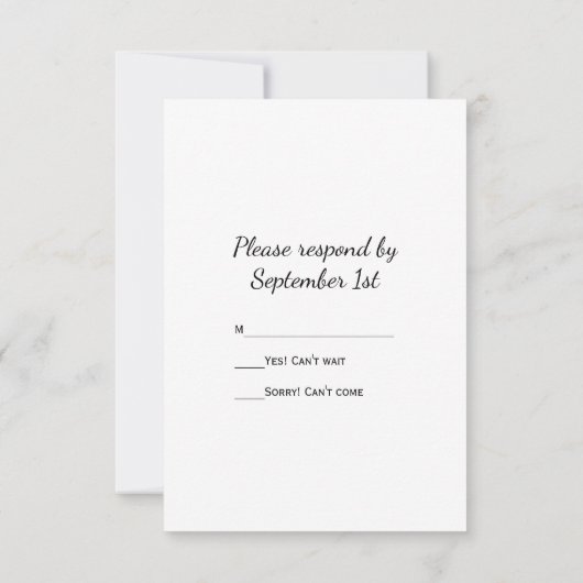 Cowboy Pet Barn Wood Country Weddenschap RSVP Sepi (Achterkant)