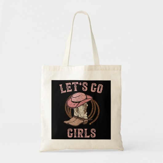 Cowboy Pet Boots Laten we meisjes Westerne Cowmeid Tote Bag (Voorkant)